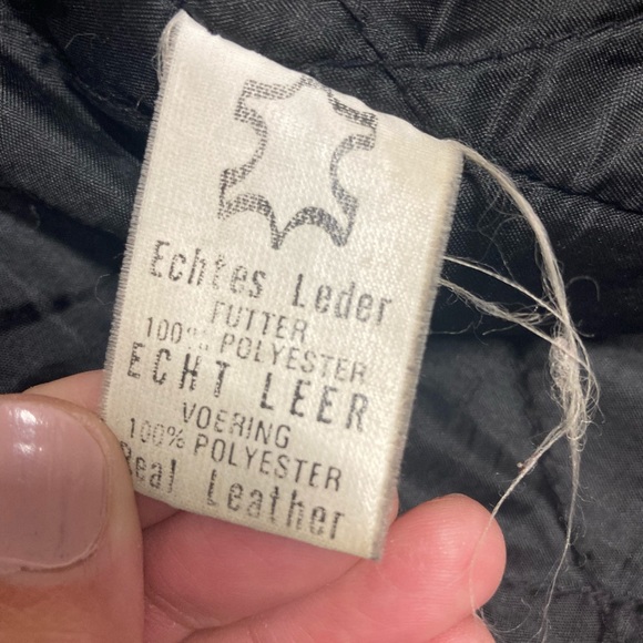 Large-Men’s Lone distressed leather motorcycle jacket - Picture 9 of 10